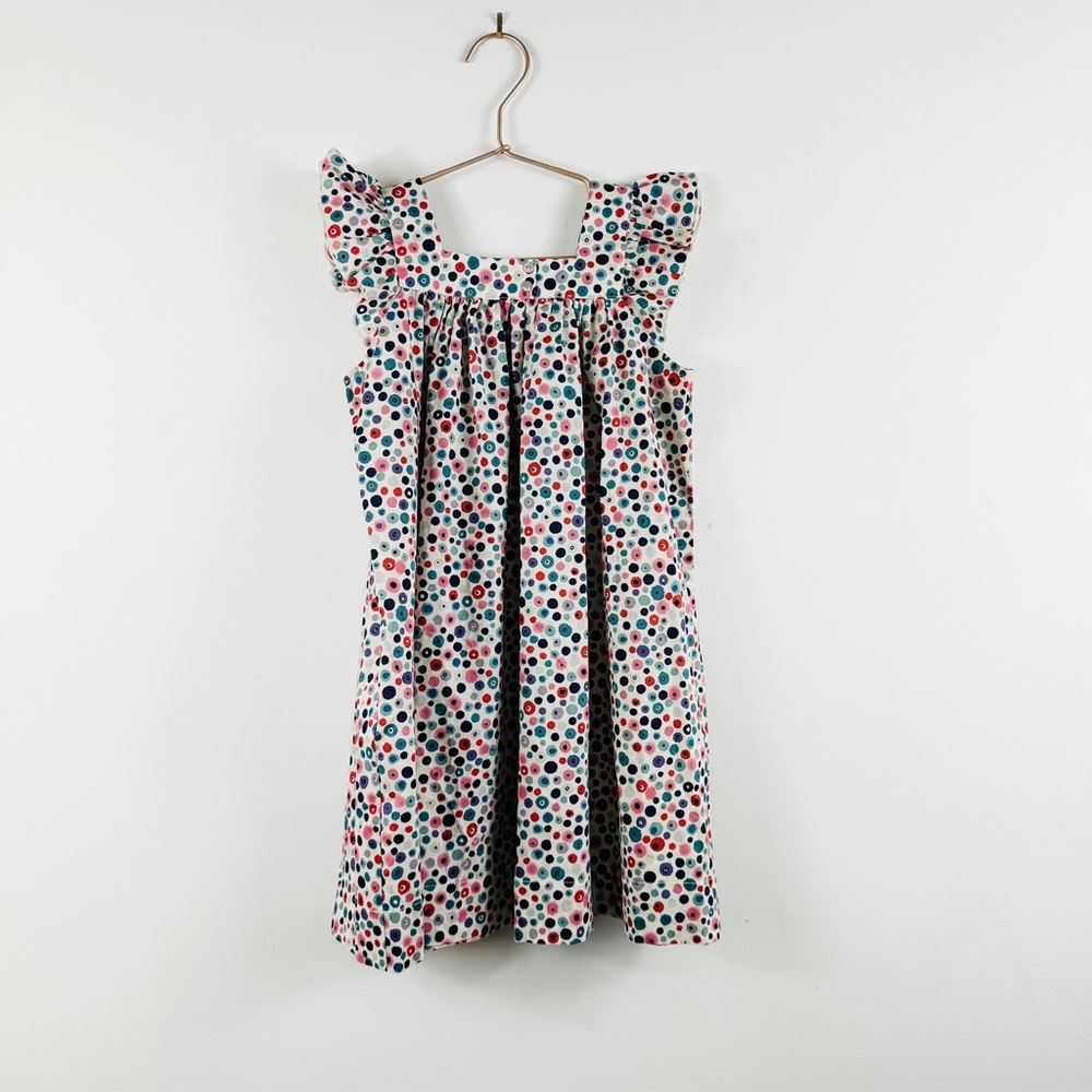 Dagmar Daley little girls 100% cotton rainbow polka dot tunic dress